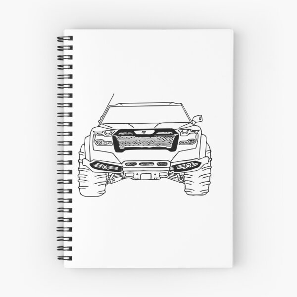 Artikelvorschau, Handgezeichnete Linienzeichnung eines Geländewagens | Minimalistisches Autoskizzen-Design entworfen und verkauft von TorqueThread.