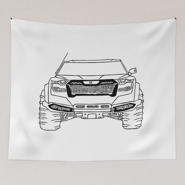 Item preview, Hand-Drawn Off-Road SUV Line Art | Minimalist  Car Sketch Design designed and sold by TorqueThread.