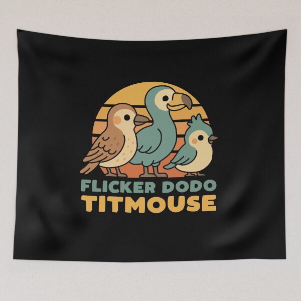 Item preview, Flicker Dodo Titmouse designed and sold by NQArtist.