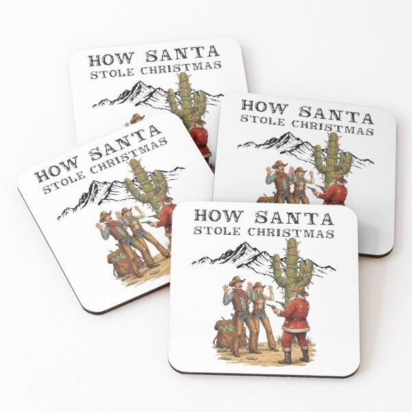Item preview, How Santa Stole Christmas Funny Western Cowboy Heist designed and sold by Oaks Creations.
