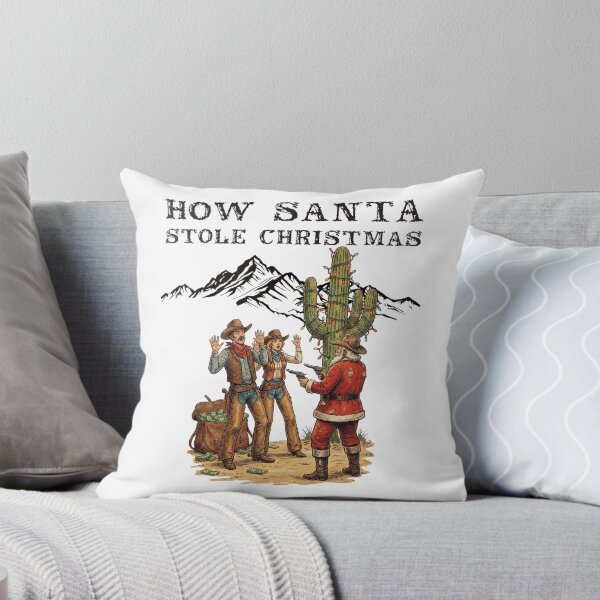 Item preview, How Santa Stole Christmas Funny Western Cowboy Heist designed and sold by Oaks Creations.