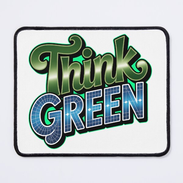 Item preview, Think Green with solar power designed and sold by Museum Of Non-Existing Art.