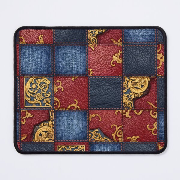 Item preview, Baroque Denim Patchwork designed and sold by Kaleidoscope Print.