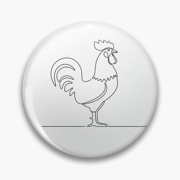 Item preview, Portuguese Rooster Line Art | Galo de Barcelos designed and sold by vivaportugalstore.