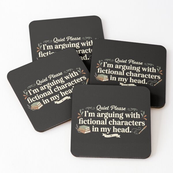 Item preview, Funny Writer Gift - Quiet Please I'm Arguing with Fictional Characters Tee designed and sold by bendypraetor0f.