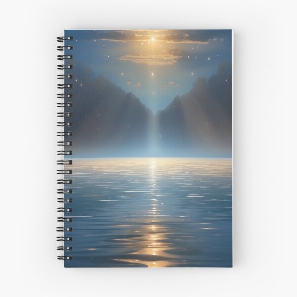 Item preview, Celestial Glow Over the Midnight Lake designed and sold by I-HERE.