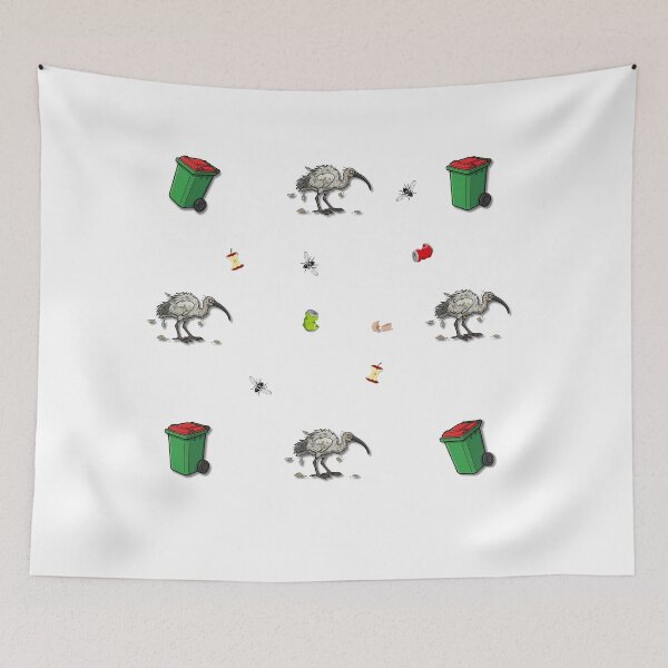 Item preview, Aussie Bin Chicken Pattern – Funny Ibis & Wheelie Bin Design designed and sold by MadeInNapTime.