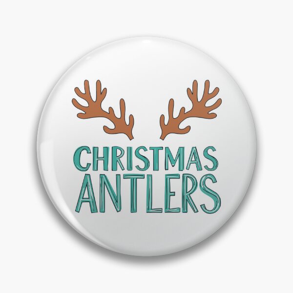 Item preview, Christmas Antlers Reindeer Outline Hand Drawn Design designed and sold by DavidTeeStudio.