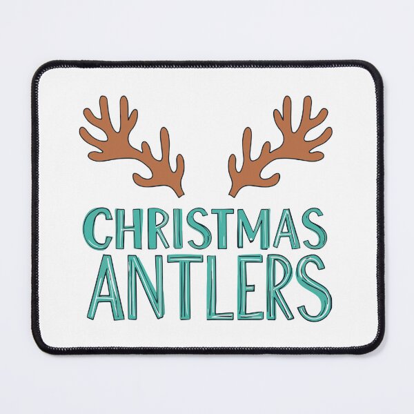 Item preview, Christmas Antlers Reindeer Outline Hand Drawn Design designed and sold by DavidTeeStudio.