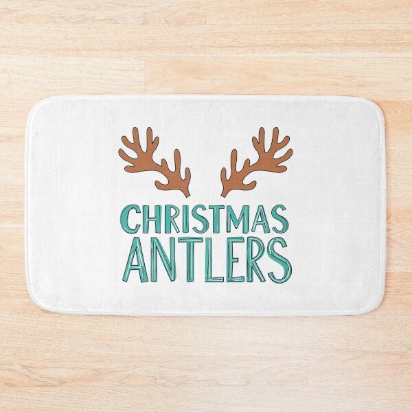 Item preview, Christmas Antlers Reindeer Outline Hand Drawn Design designed and sold by DavidTeeStudio.