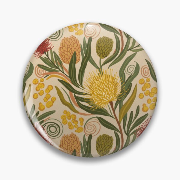 Item preview, Australian Botanical Print — Banksia, Wattle & Red Bottlebrush designed and sold by TroyTheTerrific.