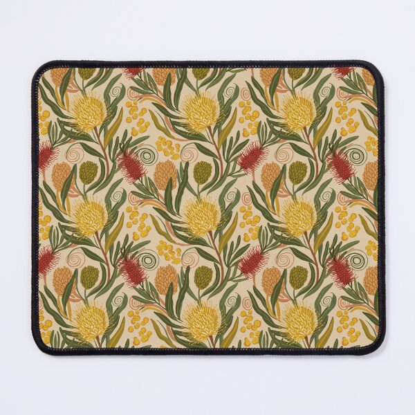 Item preview, Australian Botanical Print — Banksia, Wattle & Red Bottlebrush designed and sold by TroyTheTerrific.
