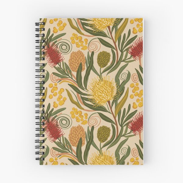 Item preview, Australian Botanical Print — Banksia, Wattle & Red Bottlebrush designed and sold by TroyTheTerrific.