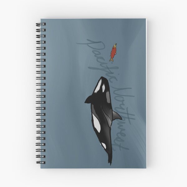 Artikelvorschau, Orcas und Lachse (PNW) entworfen und verkauft von ArtbyElina.