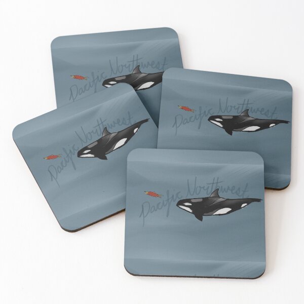 Item preview, Orca and Salmon (PNW) designed and sold by ArtbyElina.