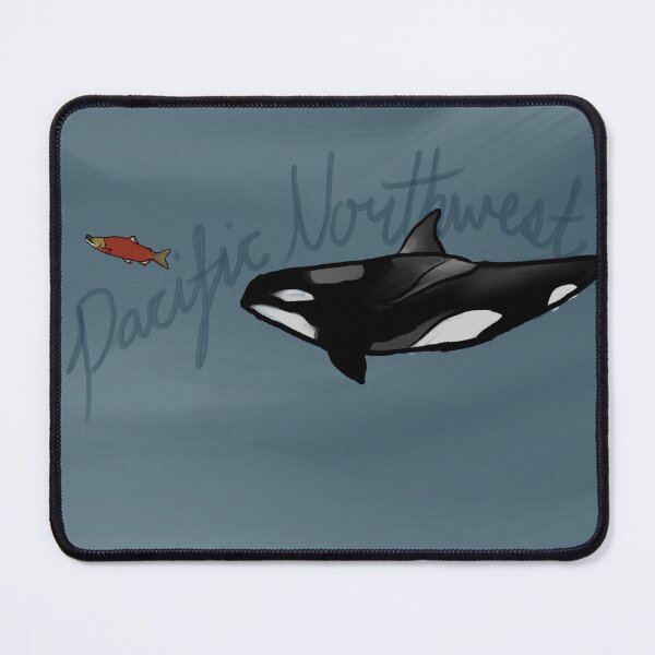 Item preview, Orca and Salmon (PNW) designed and sold by ArtbyElina.
