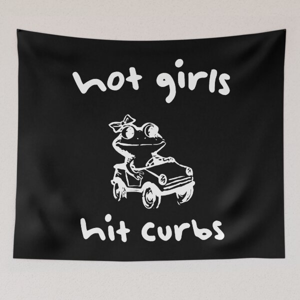 Item preview, Hot Girls Hit Curbs Funny Frog Driver Hot Girl Driving Women designed and sold by JanisPenelope.