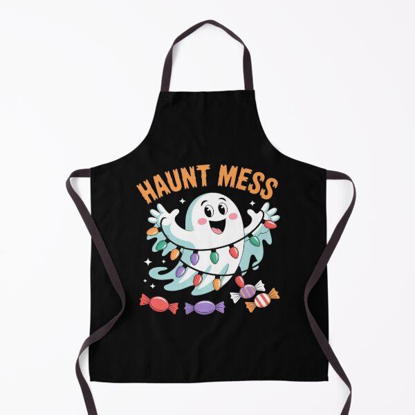 Item preview, Haunt Mess Cute Ghost with Candy and Lights Halloween designed and sold by HardcoreTour.
