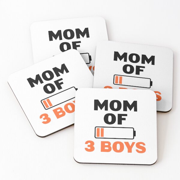 Item preview, Mom of 3 Boys designed and sold by Picasmus Tees.
