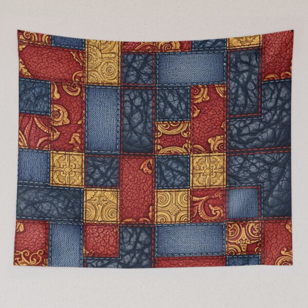 Item preview, Crimson Baroque Patchwork designed and sold by Kaleidoscope Print.