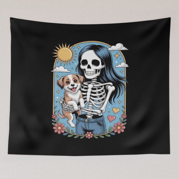 Item preview, Havanese Dog Tarot Card Halloween Costume Skeleton designed and sold by HardcoreTour.