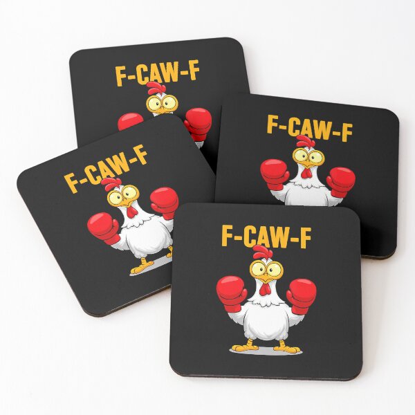 Item preview, F-Caw-F Funny Chicken Humor Boxing Quote Rooster Meme designed and sold by JanisPenelope.