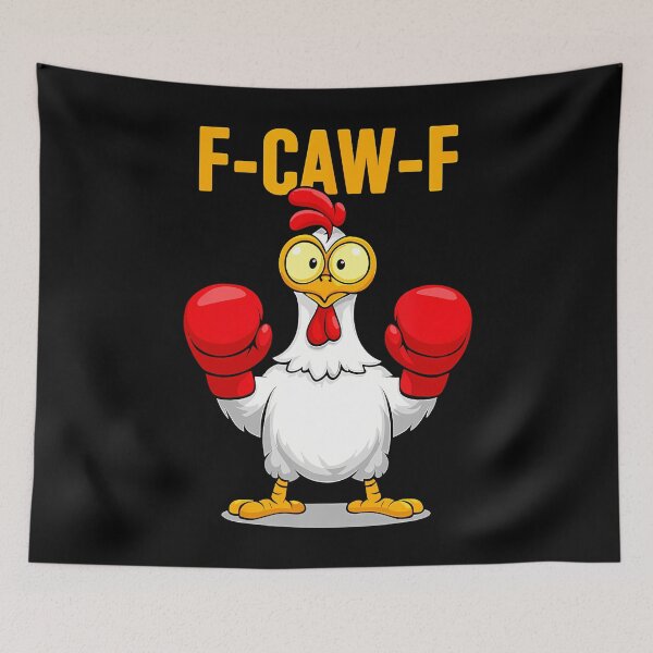 Item preview, F-Caw-F Funny Chicken Humor Boxing Quote Rooster Meme designed and sold by JanisPenelope.