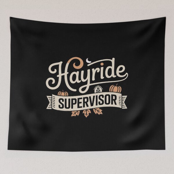 Item preview, Hayride Supervisor Autumn Farm Harvest Rustic Fall Leaves designed and sold by HardcoreTour.