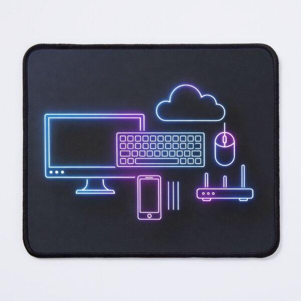 Item preview, Neon Tech Icons Digital Workspace Glow Design designed and sold by SplashTastic.
