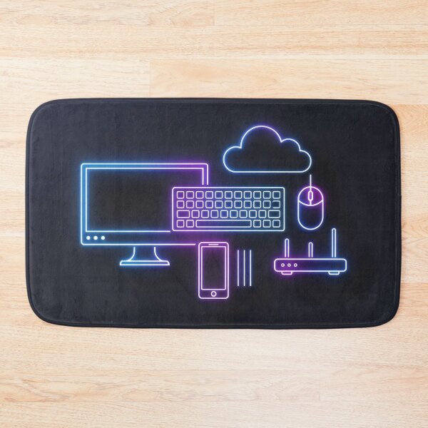 Item preview, Neon Tech Icons Digital Workspace Glow Design designed and sold by SplashTastic.