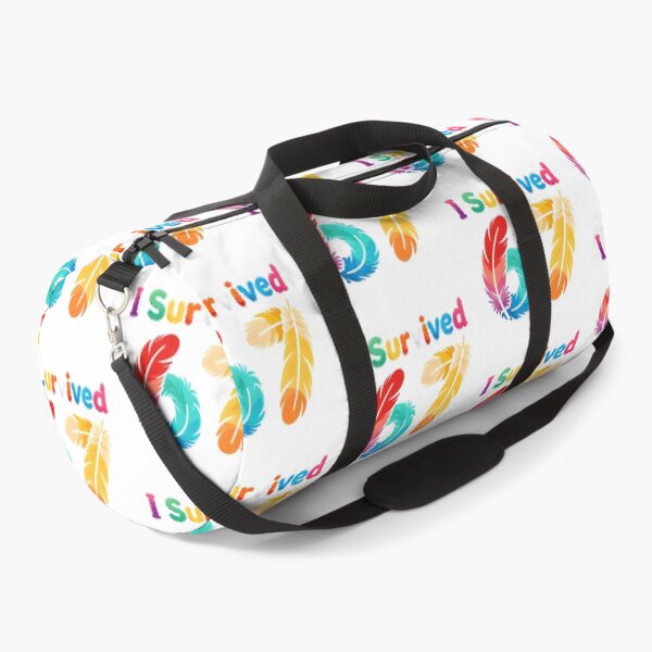 Item preview, I Survived 67 Colorful Feather Design – Vibrant Retro Survival Milestone designed and sold by drchzak.