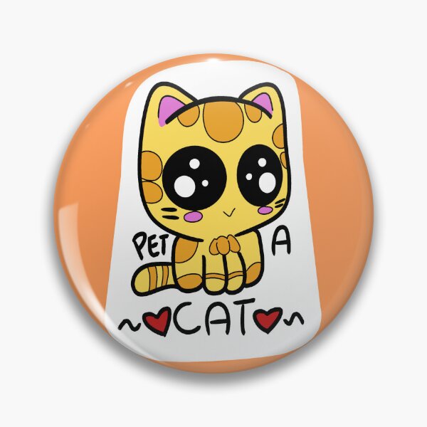 Item preview, "Pet a Cat" Cute Cat Affirmation designed and sold by StitchedKitten.