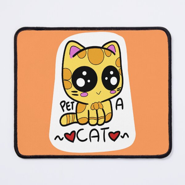 Item preview, "Pet a Cat" Cute Cat Affirmation designed and sold by StitchedKitten.