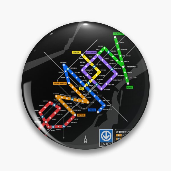 Item preview, E-METRO Map (Dark) designed and sold by  Enjoy Artwork .