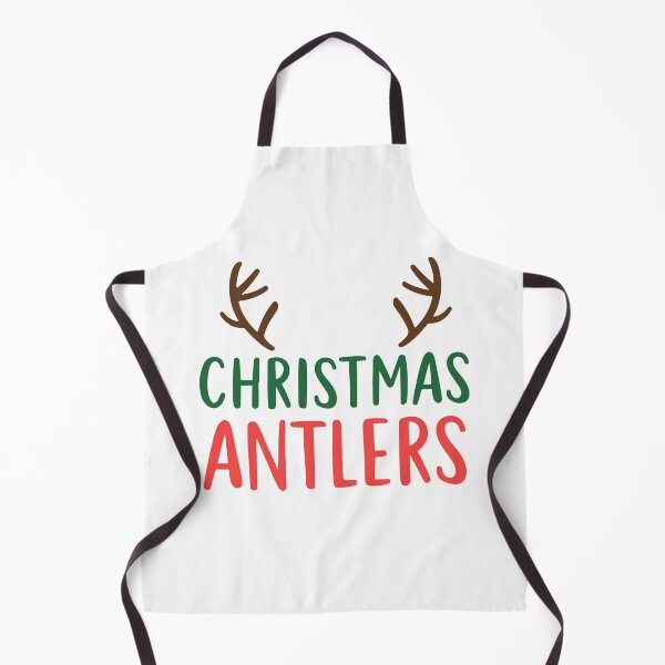 Item preview, Classic Christmas Antlers Reindeer Holiday Typography designed and sold by DavidTeeStudio.