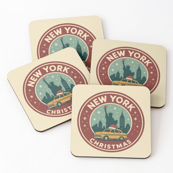Item preview, Vintage NYC Christmas Badge – Retro New York Holiday Design designed and sold by Globalcitytees.