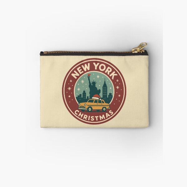 Item preview, Vintage NYC Christmas Badge – Retro New York Holiday Design designed and sold by Globalcitytees.