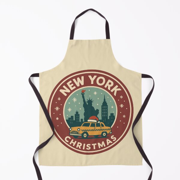 Item preview, Vintage NYC Christmas Badge – Retro New York Holiday Design designed and sold by Globalcitytees.
