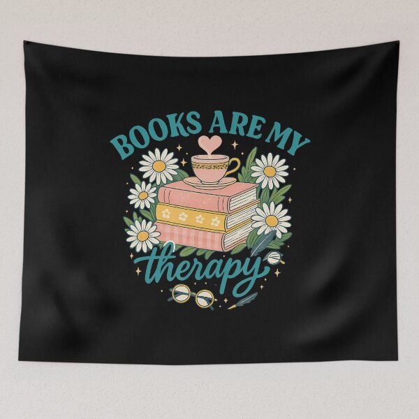 Item preview, Books Are My Therapy Cozy Cottagecore Reading designed and sold by DeannaAntoin.