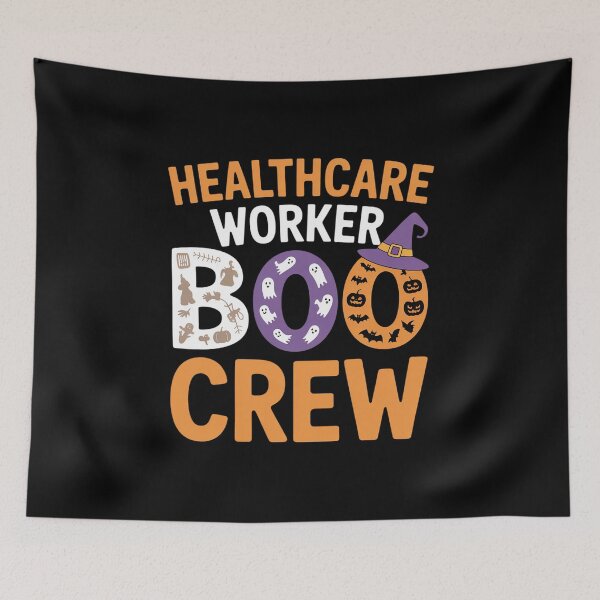 Item preview, Healthcare Worker Nurse Boo Crew Pumpkin Spooky Halloween designed and sold by HardcoreTour.