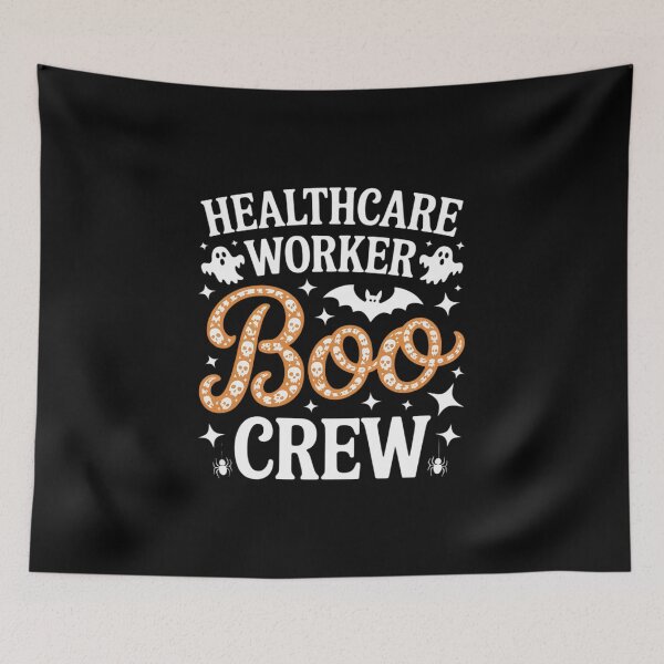 Item preview, Healthcare Worker Boo Crew Pumpkin Spooky Halloween Nurse designed and sold by HardcoreTour.