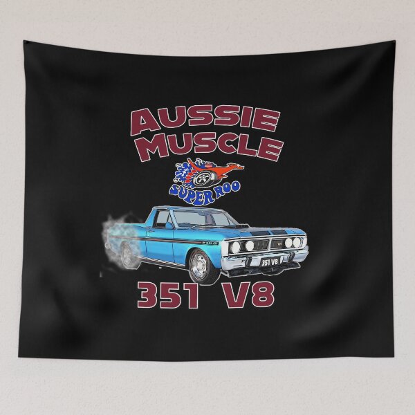 Item preview, Aussie Muscle Falcon XY and XW 351 V8 Super Roo Art designed and sold by Michael van der Hoorn.