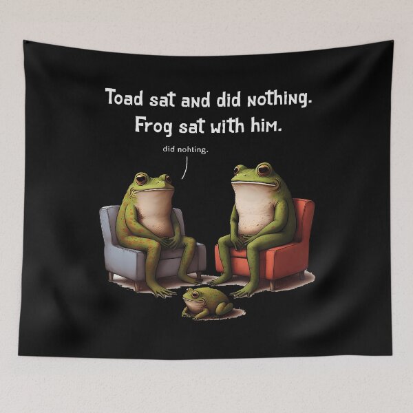 Item preview, Frog Sat With Him designed and sold by ToriKarla.