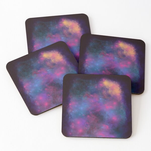 Item preview, Blue, Pink, Purple and Orangey Peach Nebula with a Hint of Green and Maroon by ElitebyElise designed and sold by ElitebyElise.