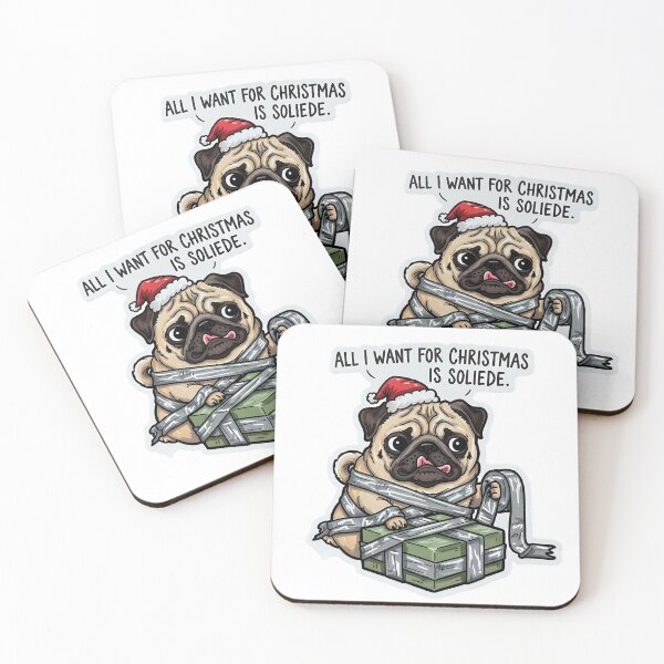 Item preview,  Derpy Goth Pug All I Want for Christmas is Solitude  designed and sold by HypeHoundz.