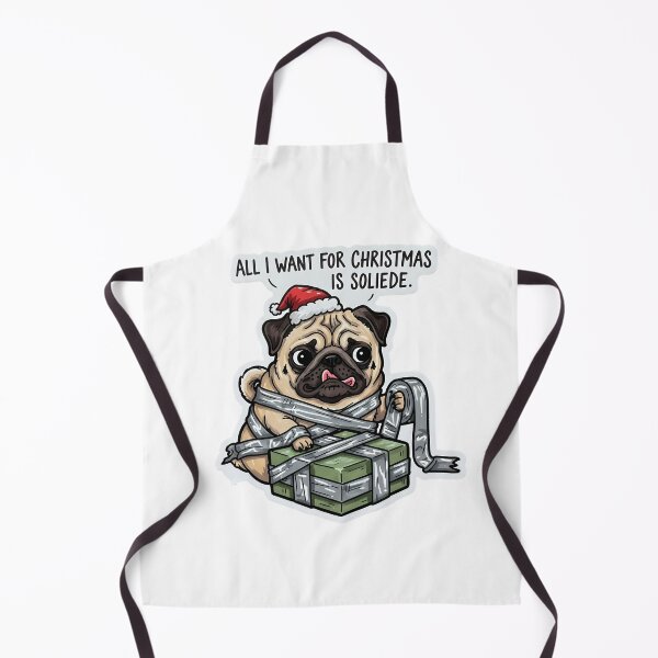 Item preview,  Derpy Goth Pug All I Want for Christmas is Solitude  designed and sold by HypeHoundz.