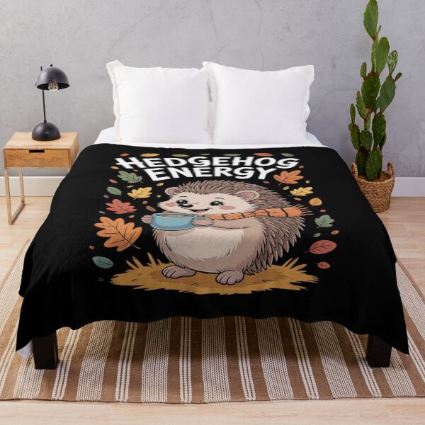 Item preview, Hedgehog Energy Cozy Autumn Animal Cute Hedgehog designed and sold by ToggleBet.