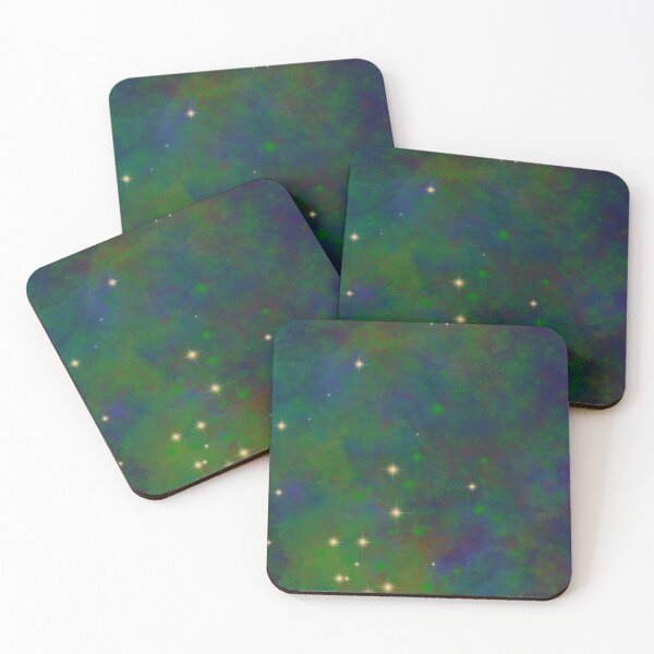 Item preview, Green and Blue and Slightly Purple Nebula with Hints of Maroon by ElitebyElise designed and sold by ElitebyElise.
