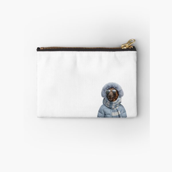 Item preview, Snowy Blue Malinois Style | Chic Winter Pet Art designed and sold by slydawgstudio.
