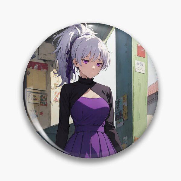 Item preview, Yin Darker Than Black Purple Dress Anime Art | Doll Contracter Mysterious Aesthetic designed and sold by iloveanimechibi.
